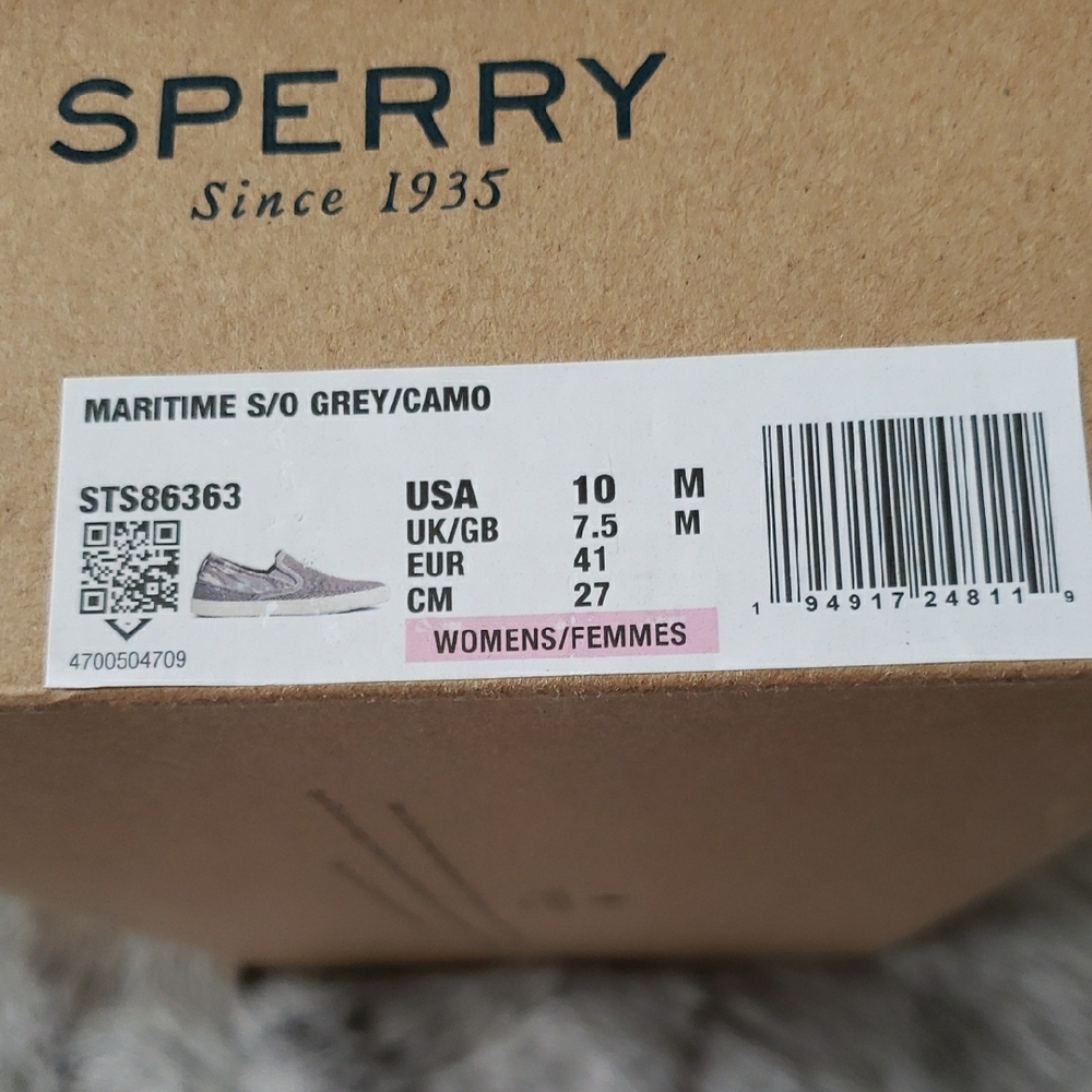 Sperry Gray Women's Maritime Mesh Slip-On Sneakers NEW - Picture 5 of 6